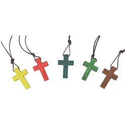 10 Stück  Halskette mit Holzkreuz sort. Halskette Halskette 4250319244923 HEAD