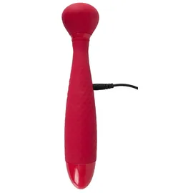 Sweet Smile Massagestab „Wand with thumping Function“, beidseitig verwendbar, rot
