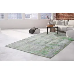 Teppich ARTE ESPINA "Ocean 500", bunt (multi), B:70cm H:23mm L:140cm, Viskose, Teppiche, Angenehm flauschige Haptik, handgefertigte Unikate, pflegeleicht