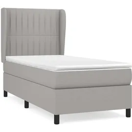 vidaXL Boxspringbett 100 x 200 cm Hellgrau