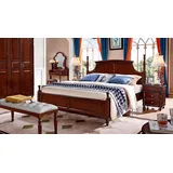 aea Büro Set Schreibtisch Arbeitszimmer 4tlg. Stuhl 2x Bücherregal Büro Einrichtung - Braun