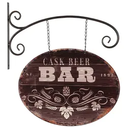 Ambiente Haus Metallbild »Pub Schild 48cm«, (1 St.) Ambiente Haus Farbe Bild(er): bunt