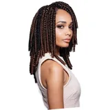 WOONEKY Hochwertige Synthetische Falsche Zöpfe Für Frauen Kreative Häkelzöpfe Mit Frühlingsschnitt Aus Weicher Faser Waschbar in Kaltem Wasser Für Partys Shopping Und Verabredungen