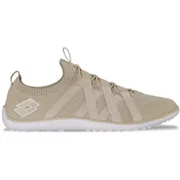 Barfußschuh LOTTO, Damen, Gr. 39, beige (beige, weiß), Kunstfaser, unifarben, Schuhe Barfußschuh, - mit extra dünner Sohle - wie barfuß