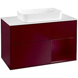 Villeroy und Boch Finion Waschtischunterschrank G661HBHB 100x60,3x50,1cm, Regal rechts Peony, Peony Matt