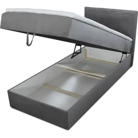 Sofnet Boxspringbett Star Mini mit Bettkasten, Bonell-Matratze und Topper - Einzelbett mit Matratzentopper, Polsterbett, Bett, Schlafzimmer, Betten, Boxspringbetten