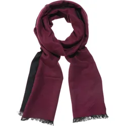 Strickschal MONTI, Damen, rot, Obermaterial: 100% Viskose, Modetücher, angenehm weich, Doubleface, kurze Fransen