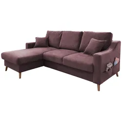 Wohnlandschaft Valentina Bordeaux Struktur