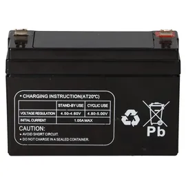 Multipower Akku kompatibel Eisemann HS10 074550 Acculux 4V 3,5Ah AGM