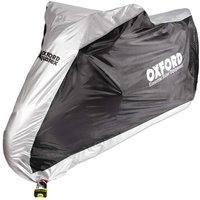 Oxford Aquatex Motorrad Abdeckung - SMALL, Schwarz/Grau