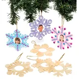 Baker Ross Bilderrahmen Schneeflocke zum Aufhängen (pro Set 8) Bastelaktivitäten zu Weihnachten