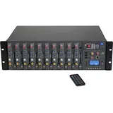 Omnitronic RM-1422FXA USB Rack-Power-Mixer