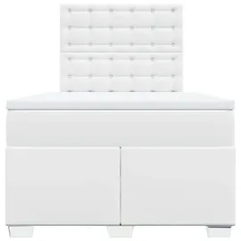 vidaXL Boxspringbett 120 x 200 cm Weiß