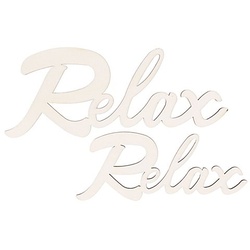 Schriftzüge "Relax", 2 Stück, 14 cm und 18 cm