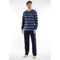 Tom Tailor Pyjama Rhodos in blau-mittel-Ringel, | Gr. (XXL),