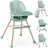 NUKIDO Höhenverstellbarer Hochstuhl Babystuhl Kinderhochstuhl mit Fußstütze Tilo