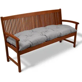 Beautissu Bankauflage 180 x 50 x 10 cm grau 1 St.