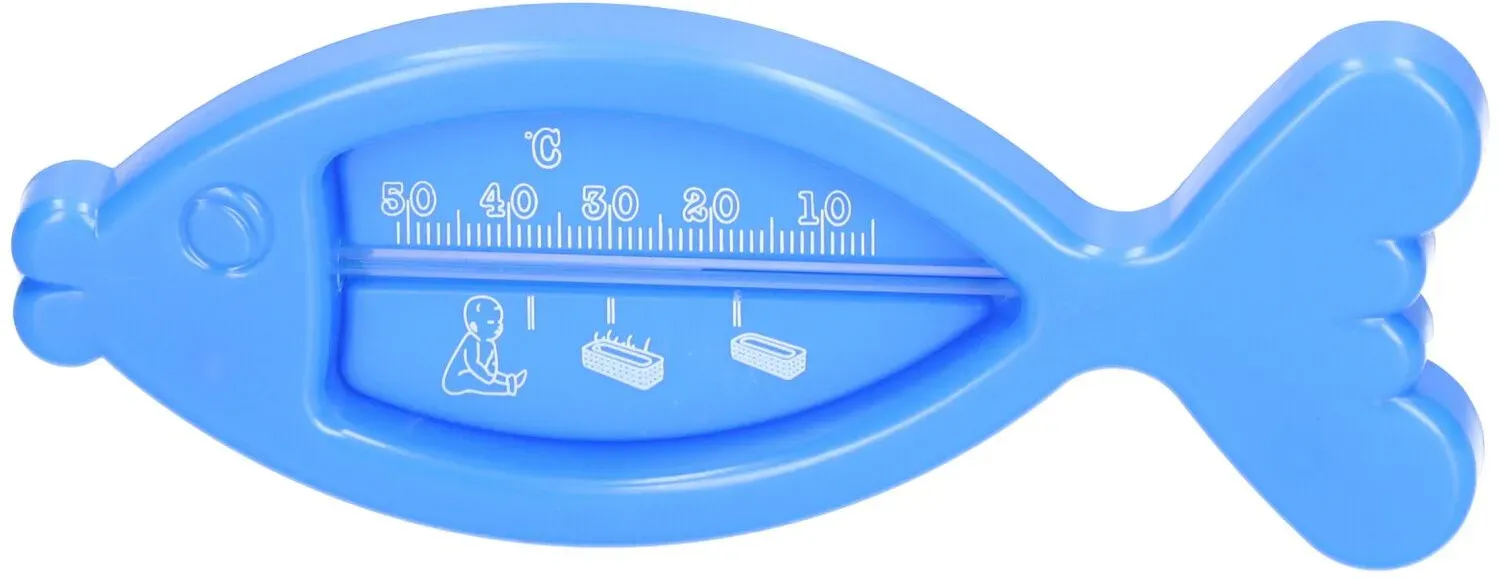 Badethermometer Fisch blau