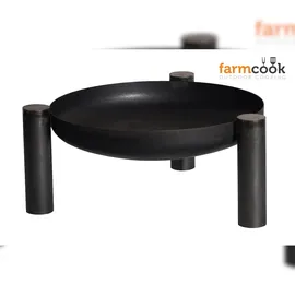 farmcook Feuerschale unlakiert Feuerstelle Pan 38 Ø 60