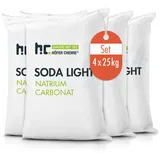 Höfer Chemie 4x 25 kg Natriumcarbonat (Soda) leicht technische Qualität