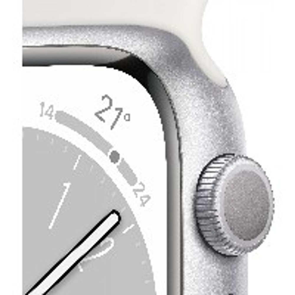 Aluminiumgehäuse Watch weiß silber 8 41 Sportarmband Series 359,00 ab Apple mm im € GPS Preisvergleich!