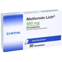 Metformin Lich 850 mg Filmtabletten 30 St