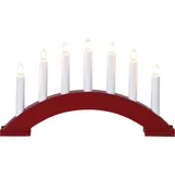 Star Trading LED Schwibbogen Lichterbogen Leslie (1-tlg) - 2 Jahre Gewährleistung - mind. 14 Tage Rückgaberecht - Rot