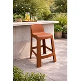 aea Edler brauner Barhocker Gartenhocker Exklusiver Lounge Sitzhocker