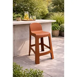 aea Edler brauner Barhocker Gartenhocker Exklusiver Lounge Sitzhocker
