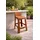 aea Edler brauner Barhocker Gartenhocker Exklusiver Lounge Sitzhocker