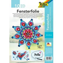 Folia Fensterfolie transparent 10 Blatt