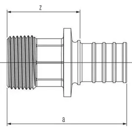 Rehau Übergang Rautitan RX+ 20 R 3/4, 14563151001