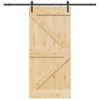 vidaXL Narvik rechts 100 x 210 cm Natürlich/Schwarz