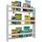 VCM Kinderregal Kidos 70 x 80 x 10 cm Holz weiß