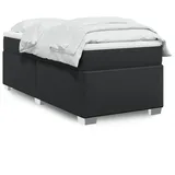 vidaXL Boxspringbett 90 x 200 cm Schwarz
