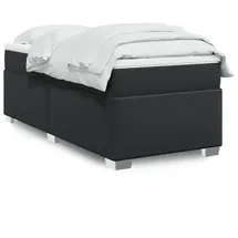 vidaXL Boxspringbett 90 x 200 cm Schwarz