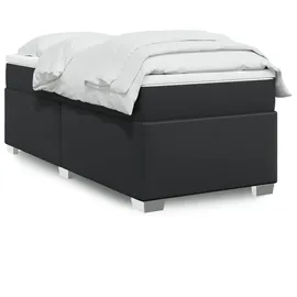 vidaXL Boxspringbett 90 x 200 cm Schwarz