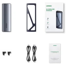 UGREEN M.2 NVMe SSD Enclosure - Schwarz/Grau