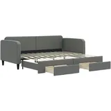 vidaXL Tagesbett 90 x 200 cm Dunkelgrau