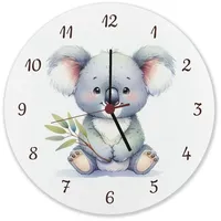 Speecheese sitzender Koala Wanduhr aus Alu Niedlich dasitzend süßer