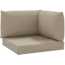 vidaXL Palettenkissen 3-tlg. 60 x 40 x 10 cm schwarz