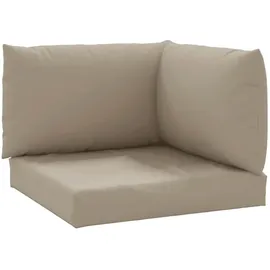 vidaXL Palettenkissen 3-tlg. 60 x 40 x 10 cm schwarz