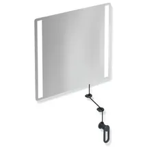Hewi 801 Kipp-Lichtspiegel LED 801.01B40092 600x540x6mm, matt, anthrazitgrau