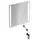 Hewi 801 Kipp-Lichtspiegel LED 801.01B40092 600x540x6mm, matt, anthrazitgrau