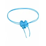 COLLEZIONE ALESSANDRO Damengürtel Leder blau/türkis 0