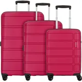 American Tourister summer splash 4 Rollen Kofferset 3-teilig burgundy