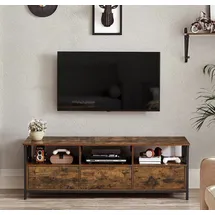 VASAGLE Lowboard TV-Schrank, 3 Schubladen, Breite 147cm, Stahlgestell