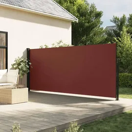 furnicato Seitenmarkise 180 x 500 cm Braun Polyester