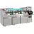Kühltisch 3 Türen Mit Cocktail-Bar-Station