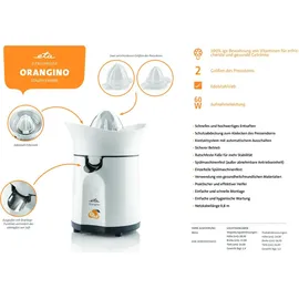 ETA Zitruspresse ORANGINO - 60W, DripStop Funktion, Behältervolumen 300ml